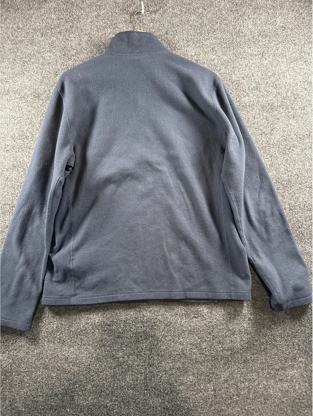 The North Face Mens M Navy Blue Fleece 1/4 Zip Pullover Jacket Regular Fit